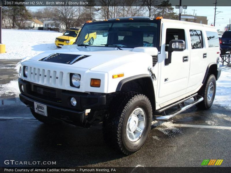 Birch White / Ebony Black 2007 Hummer H2 SUV