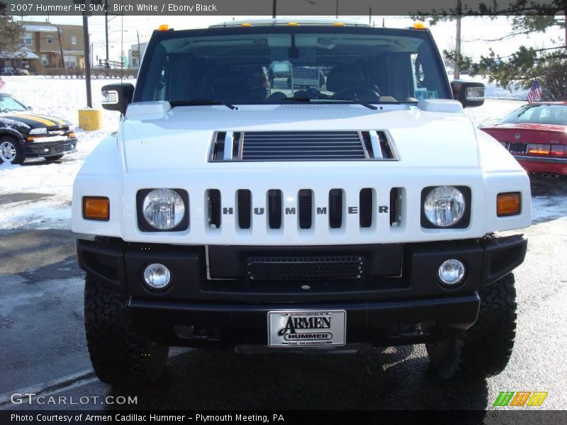Birch White / Ebony Black 2007 Hummer H2 SUV