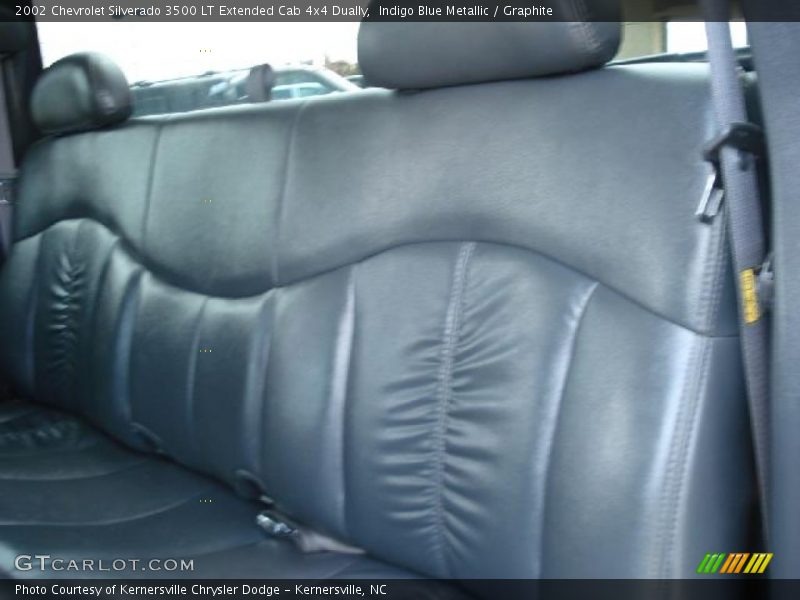 Indigo Blue Metallic / Graphite 2002 Chevrolet Silverado 3500 LT Extended Cab 4x4 Dually