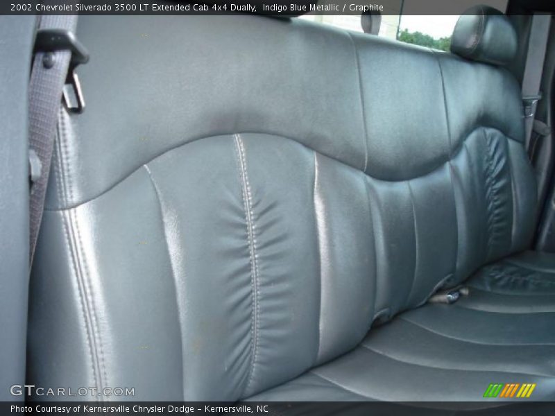 Indigo Blue Metallic / Graphite 2002 Chevrolet Silverado 3500 LT Extended Cab 4x4 Dually
