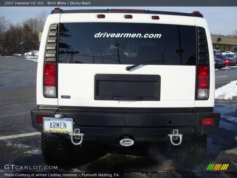 Birch White / Ebony Black 2007 Hummer H2 SUV