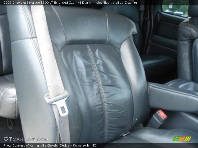 Indigo Blue Metallic / Graphite 2002 Chevrolet Silverado 3500 LT Extended Cab 4x4 Dually