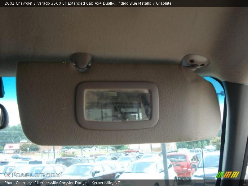 Indigo Blue Metallic / Graphite 2002 Chevrolet Silverado 3500 LT Extended Cab 4x4 Dually