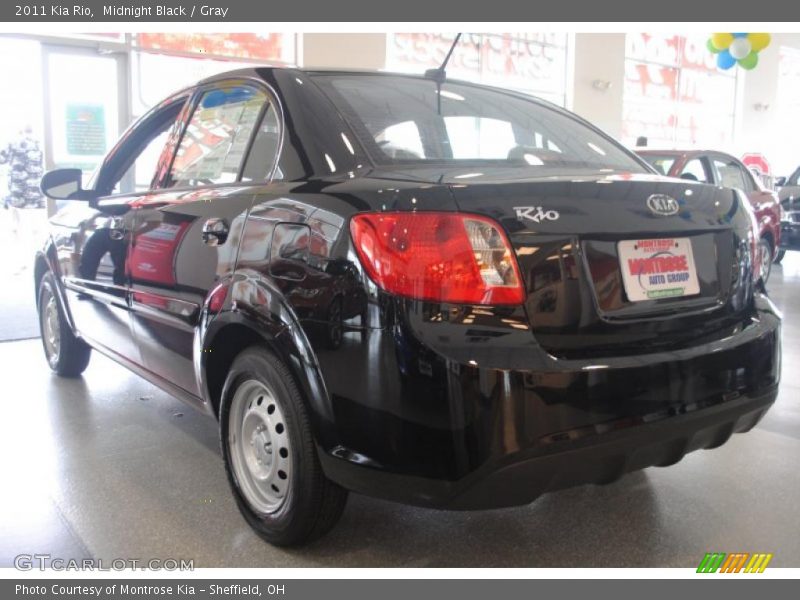 Midnight Black / Gray 2011 Kia Rio