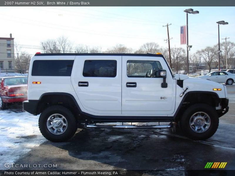 Birch White / Ebony Black 2007 Hummer H2 SUV