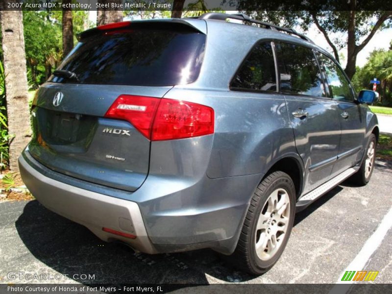 Steel Blue Metallic / Taupe 2007 Acura MDX Technology