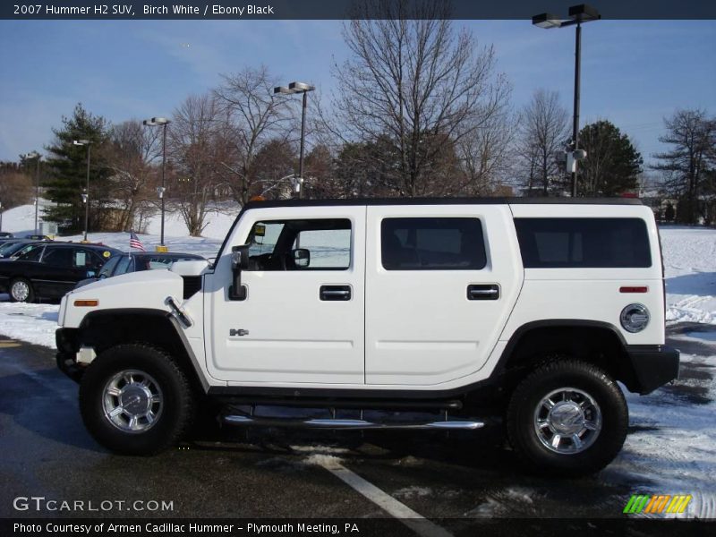Birch White / Ebony Black 2007 Hummer H2 SUV