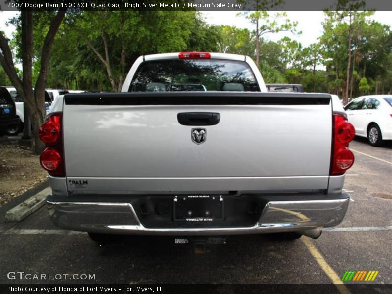 Bright Silver Metallic / Medium Slate Gray 2007 Dodge Ram 1500 SXT Quad Cab