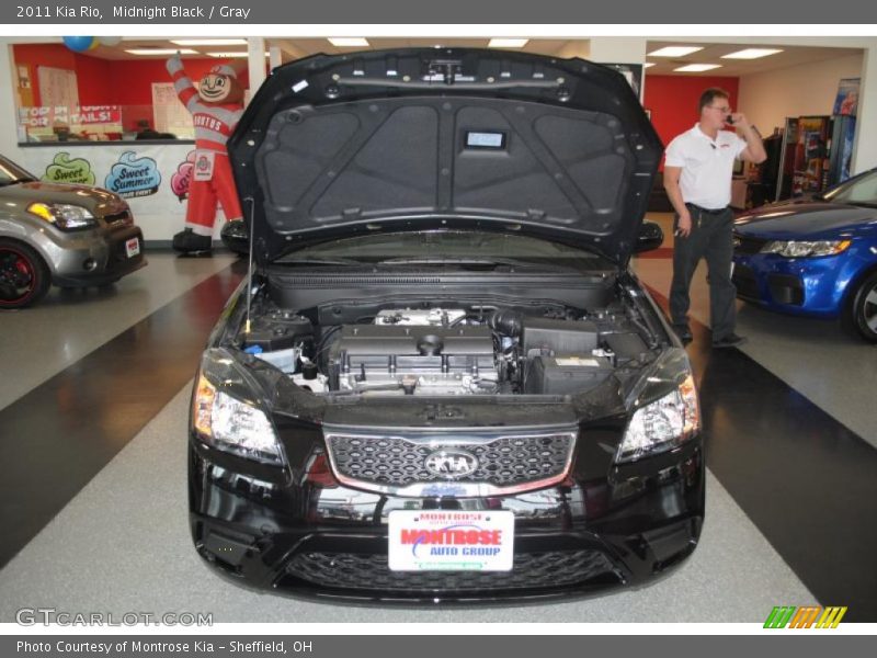 Midnight Black / Gray 2011 Kia Rio