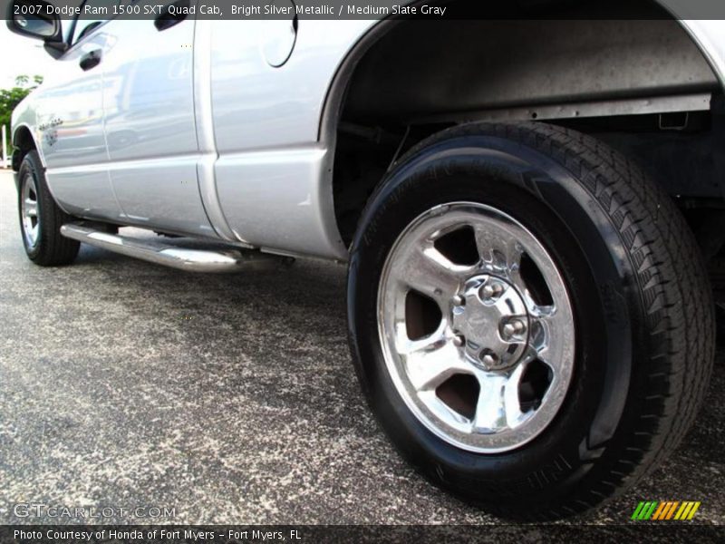 Bright Silver Metallic / Medium Slate Gray 2007 Dodge Ram 1500 SXT Quad Cab
