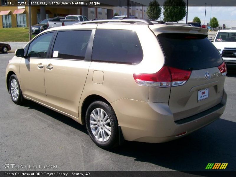 Sandy Beach Metallic / Bisque 2011 Toyota Sienna XLE