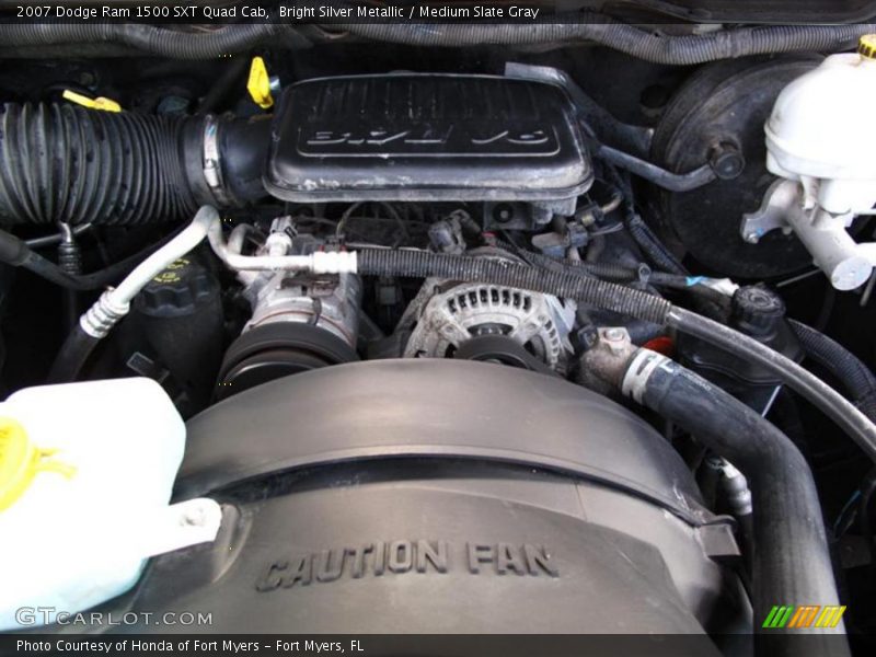 Bright Silver Metallic / Medium Slate Gray 2007 Dodge Ram 1500 SXT Quad Cab