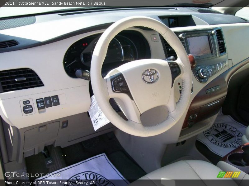 Sandy Beach Metallic / Bisque 2011 Toyota Sienna XLE