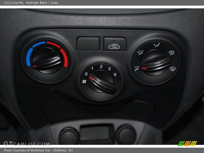 Midnight Black / Gray 2011 Kia Rio