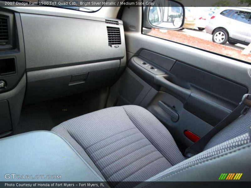Bright Silver Metallic / Medium Slate Gray 2007 Dodge Ram 1500 SXT Quad Cab