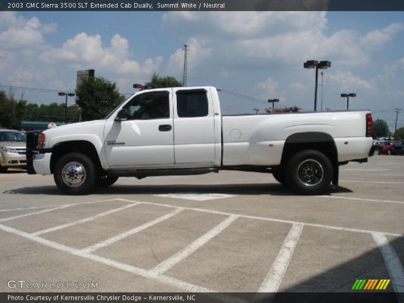 Summit White / Neutral 2003 GMC Sierra 3500 SLT Extended Cab Dually