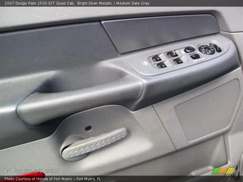 Bright Silver Metallic / Medium Slate Gray 2007 Dodge Ram 1500 SXT Quad Cab