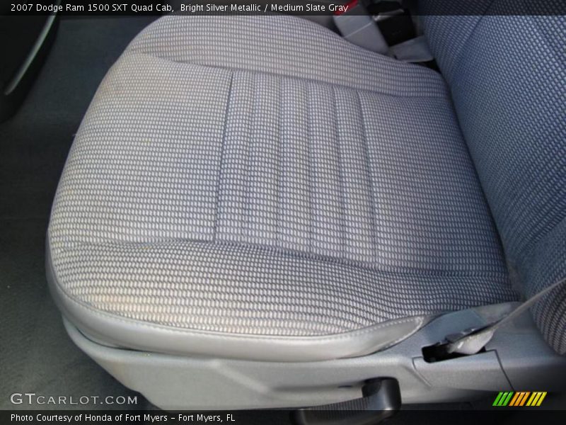 Bright Silver Metallic / Medium Slate Gray 2007 Dodge Ram 1500 SXT Quad Cab