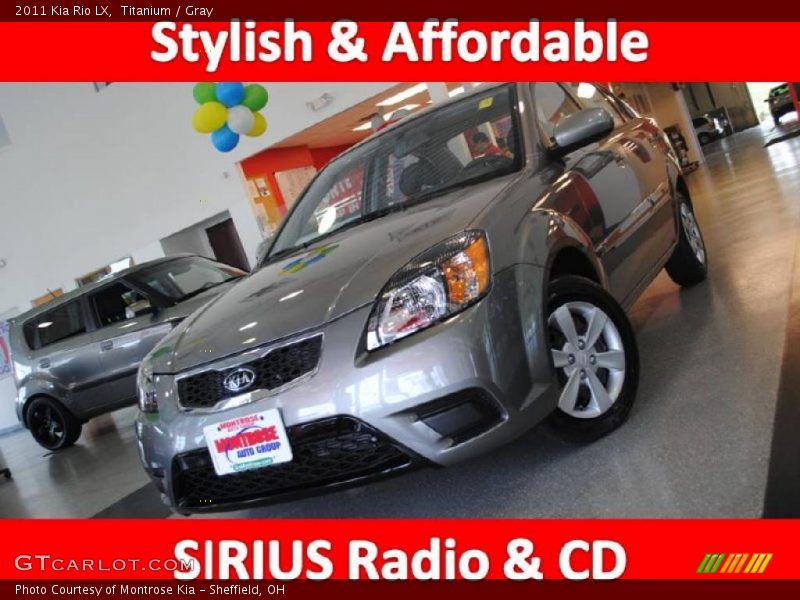 Titanium / Gray 2011 Kia Rio LX