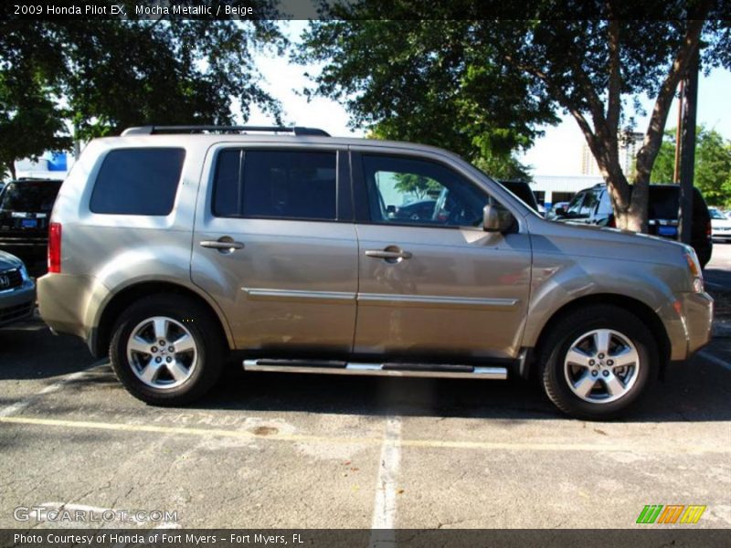 Mocha Metallic / Beige 2009 Honda Pilot EX