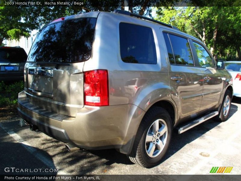 Mocha Metallic / Beige 2009 Honda Pilot EX
