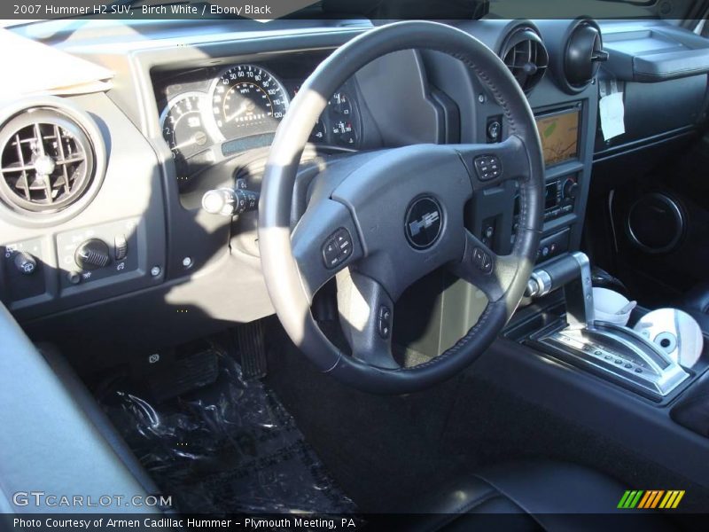 Birch White / Ebony Black 2007 Hummer H2 SUV