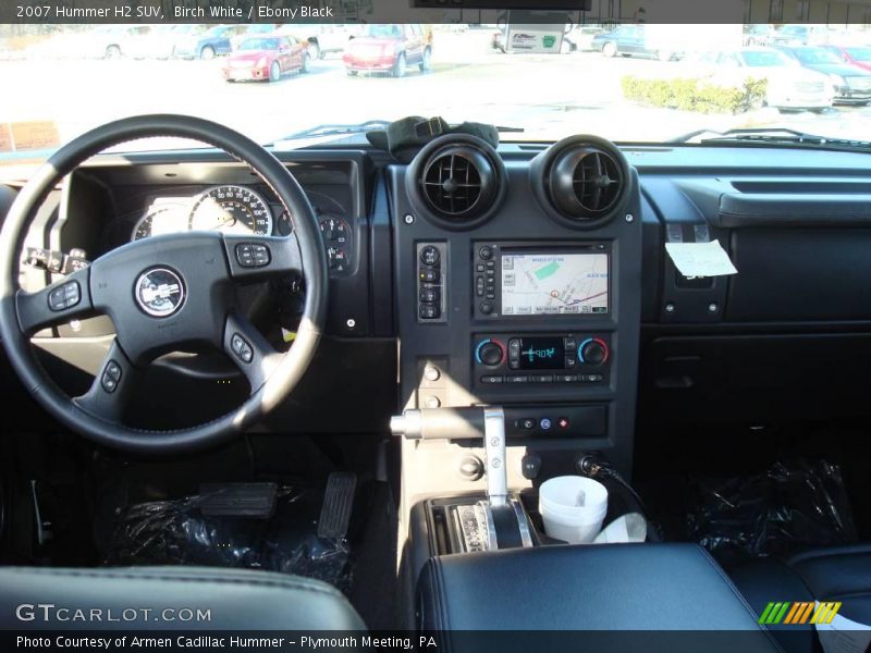 Birch White / Ebony Black 2007 Hummer H2 SUV