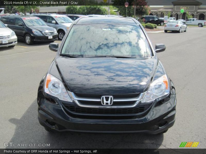Crystal Black Pearl / Gray 2010 Honda CR-V LX