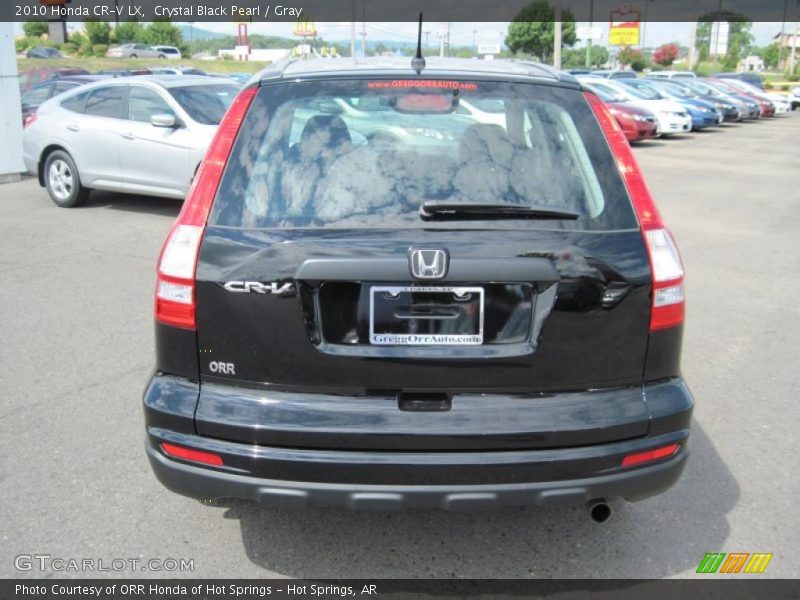 Crystal Black Pearl / Gray 2010 Honda CR-V LX