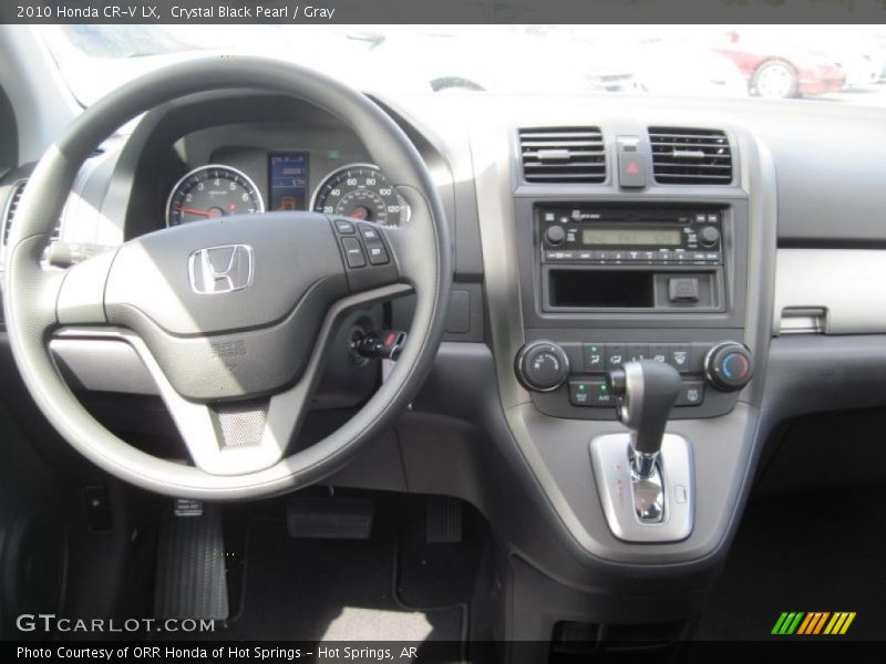 Crystal Black Pearl / Gray 2010 Honda CR-V LX