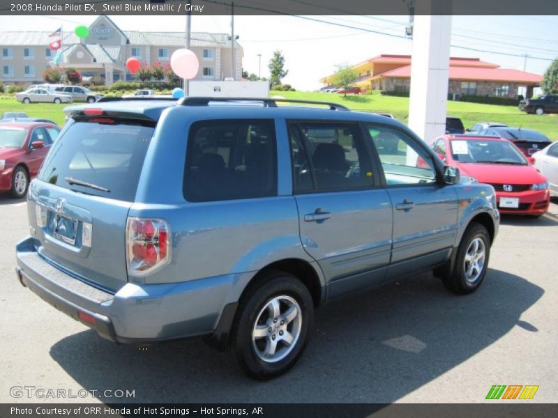 Steel Blue Metallic / Gray 2008 Honda Pilot EX