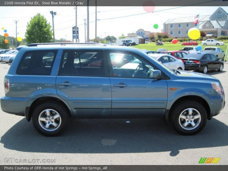 Steel Blue Metallic / Gray 2008 Honda Pilot EX
