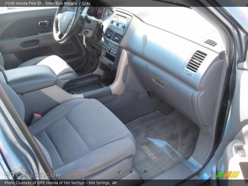 Steel Blue Metallic / Gray 2008 Honda Pilot EX