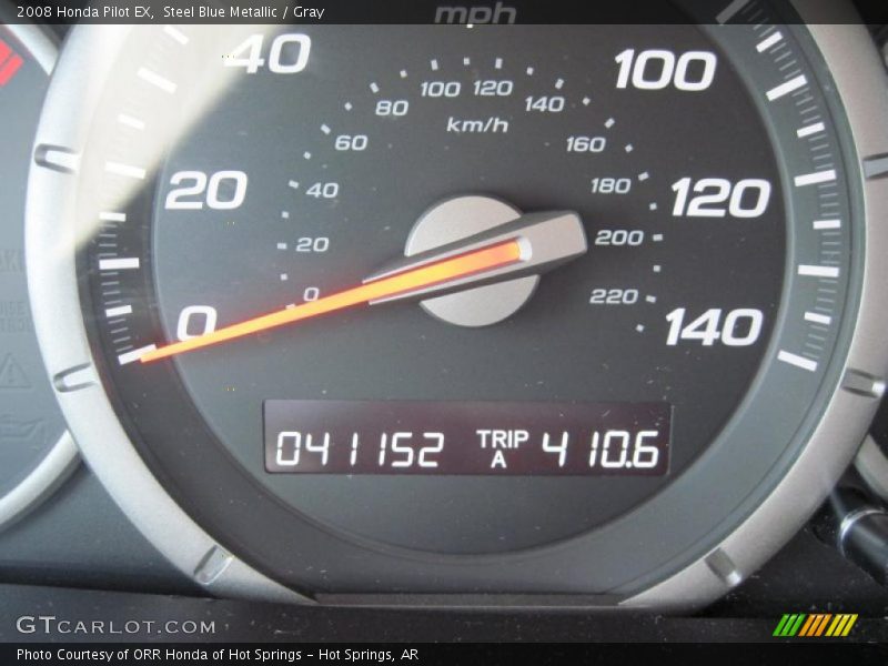Steel Blue Metallic / Gray 2008 Honda Pilot EX