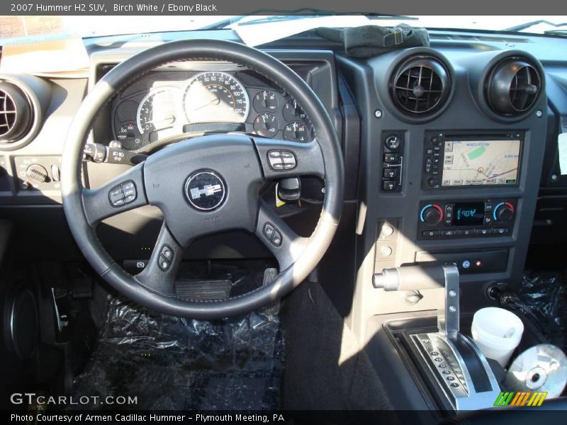 Birch White / Ebony Black 2007 Hummer H2 SUV