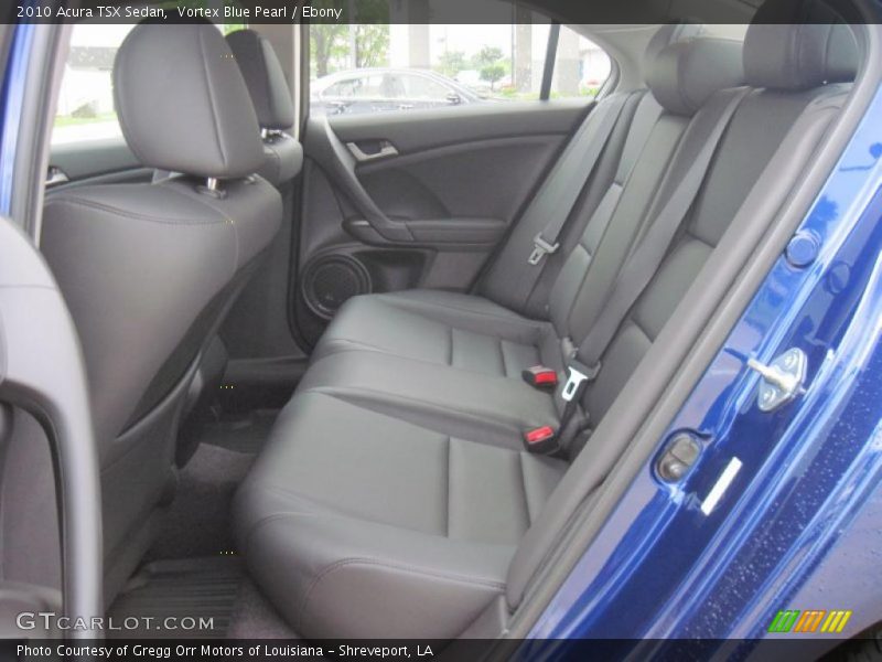 Vortex Blue Pearl / Ebony 2010 Acura TSX Sedan