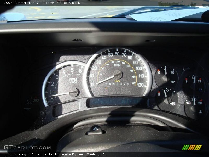 Birch White / Ebony Black 2007 Hummer H2 SUV