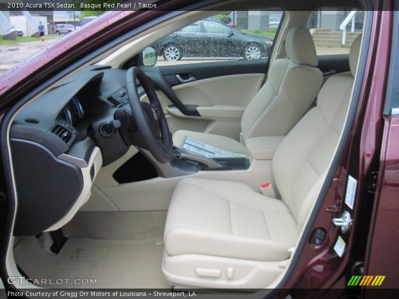 Basque Red Pearl / Taupe 2010 Acura TSX Sedan