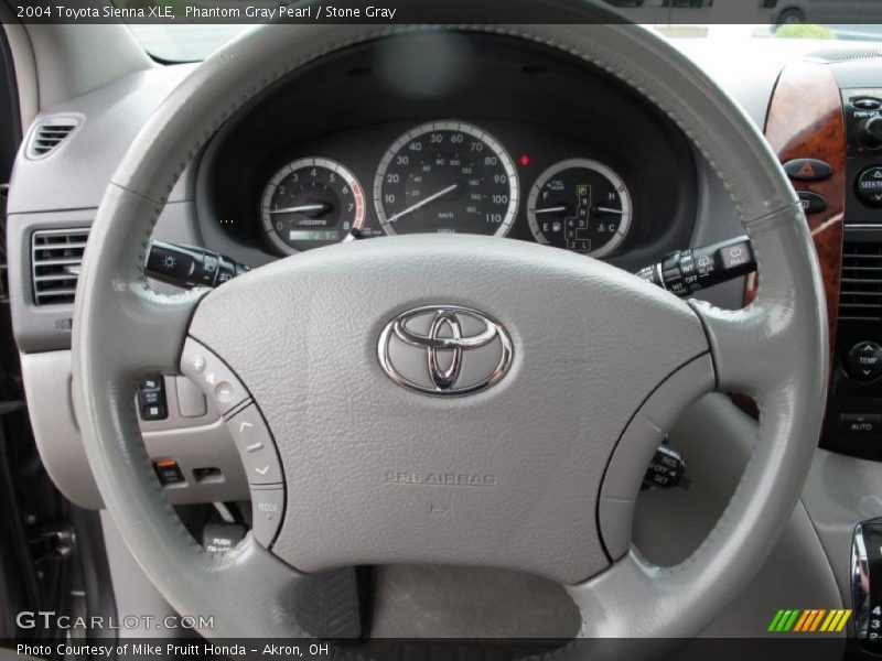 Phantom Gray Pearl / Stone Gray 2004 Toyota Sienna XLE