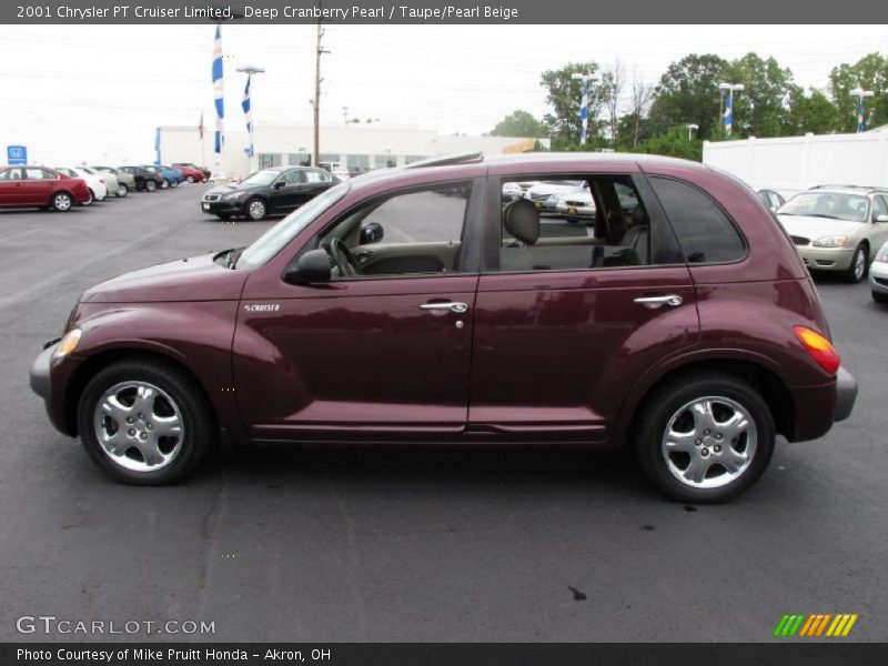 Deep Cranberry Pearl / Taupe/Pearl Beige 2001 Chrysler PT Cruiser Limited