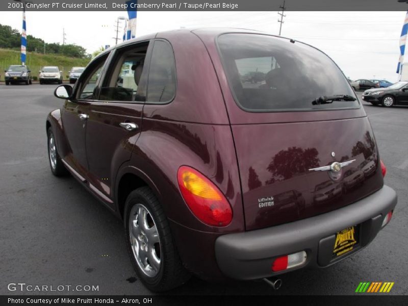 Deep Cranberry Pearl / Taupe/Pearl Beige 2001 Chrysler PT Cruiser Limited