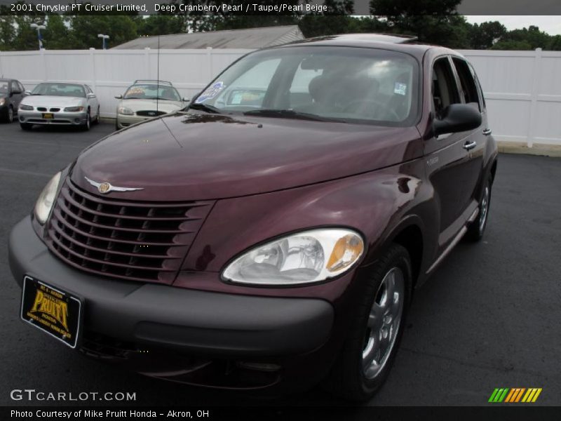 Deep Cranberry Pearl / Taupe/Pearl Beige 2001 Chrysler PT Cruiser Limited