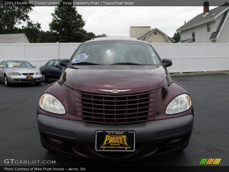 Deep Cranberry Pearl / Taupe/Pearl Beige 2001 Chrysler PT Cruiser Limited