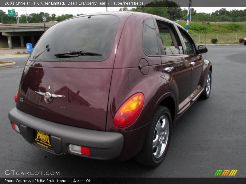 Deep Cranberry Pearl / Taupe/Pearl Beige 2001 Chrysler PT Cruiser Limited