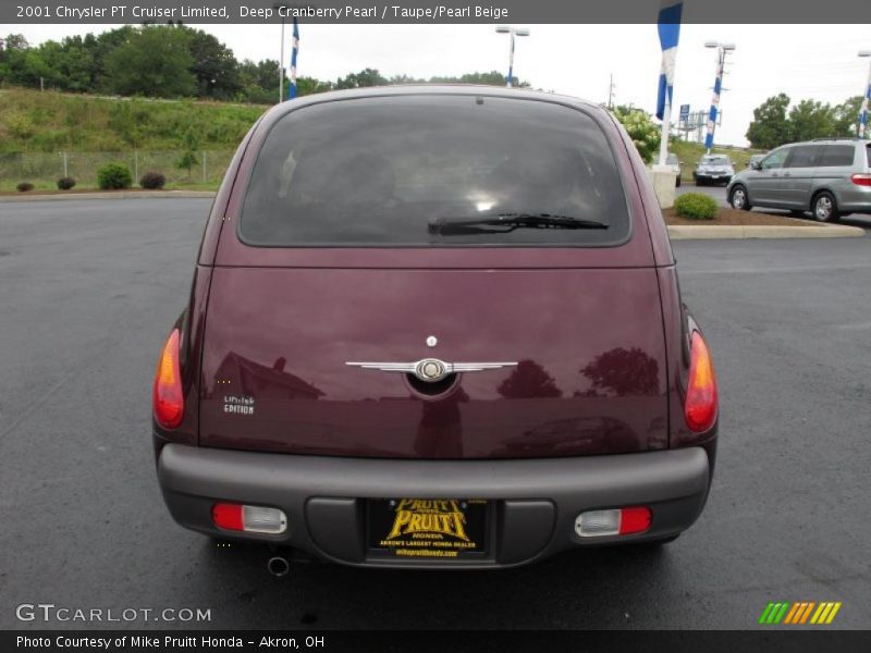 Deep Cranberry Pearl / Taupe/Pearl Beige 2001 Chrysler PT Cruiser Limited