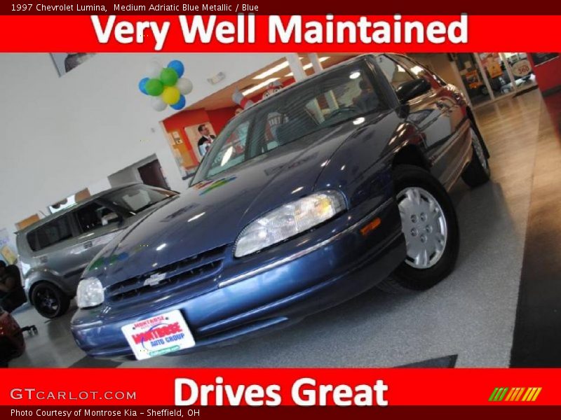 Medium Adriatic Blue Metallic / Blue 1997 Chevrolet Lumina
