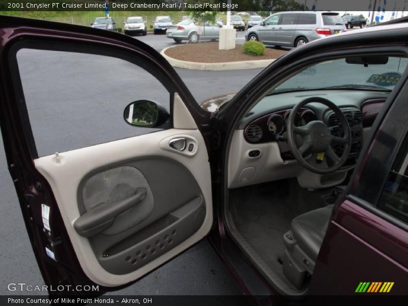 Deep Cranberry Pearl / Taupe/Pearl Beige 2001 Chrysler PT Cruiser Limited