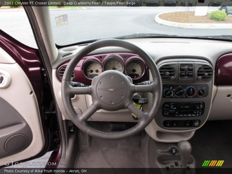 Deep Cranberry Pearl / Taupe/Pearl Beige 2001 Chrysler PT Cruiser Limited