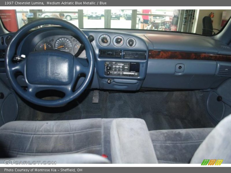 Medium Adriatic Blue Metallic / Blue 1997 Chevrolet Lumina