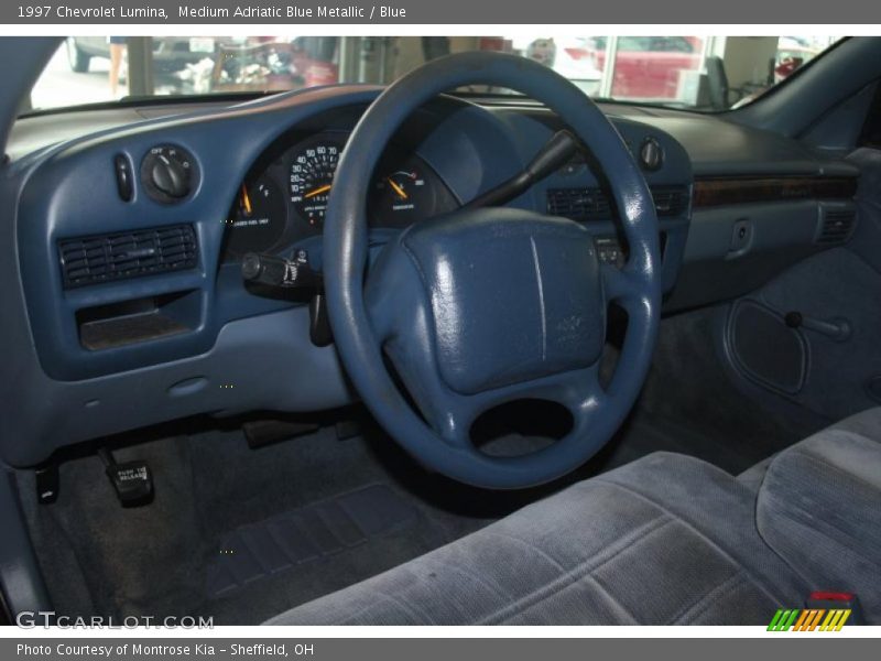 Medium Adriatic Blue Metallic / Blue 1997 Chevrolet Lumina